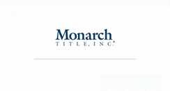Desktop Screenshot of monarchtitle.net