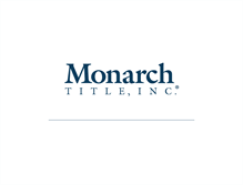 Tablet Screenshot of monarchtitle.net